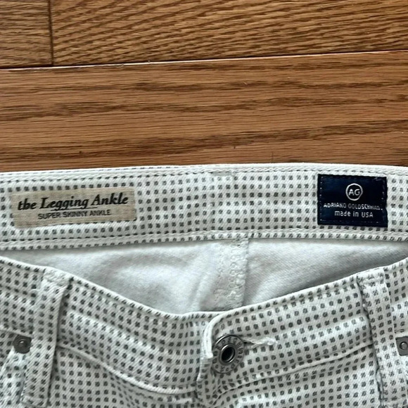 [28R]Adriano Goldschmied (AG) Mini Polka Dot The Legging Ankle Super Skinny - Picture 2 of 8